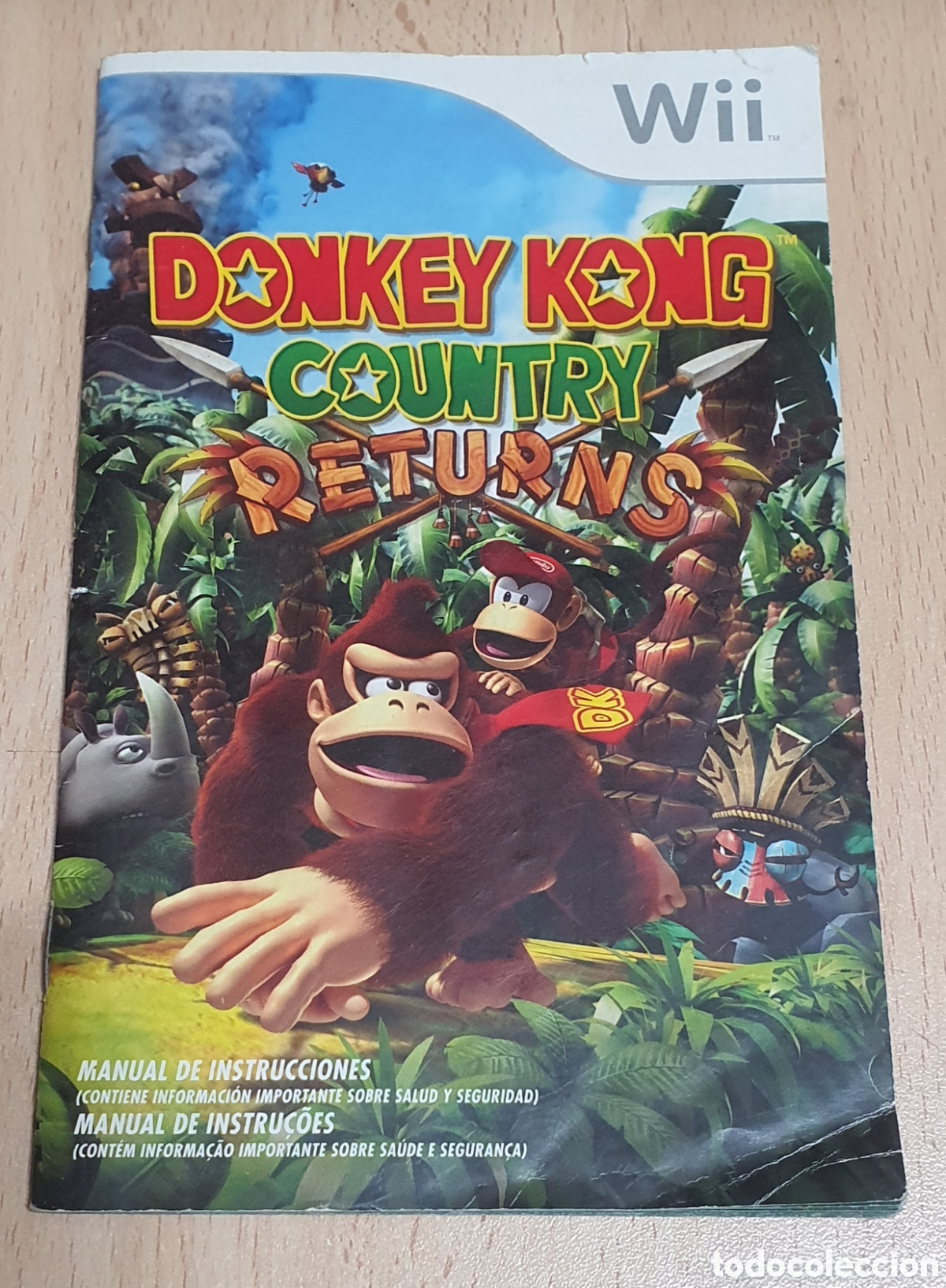 Videojuegos y Consolas: Wii Manual de instrucciones Donkey Kong Country Returns.
