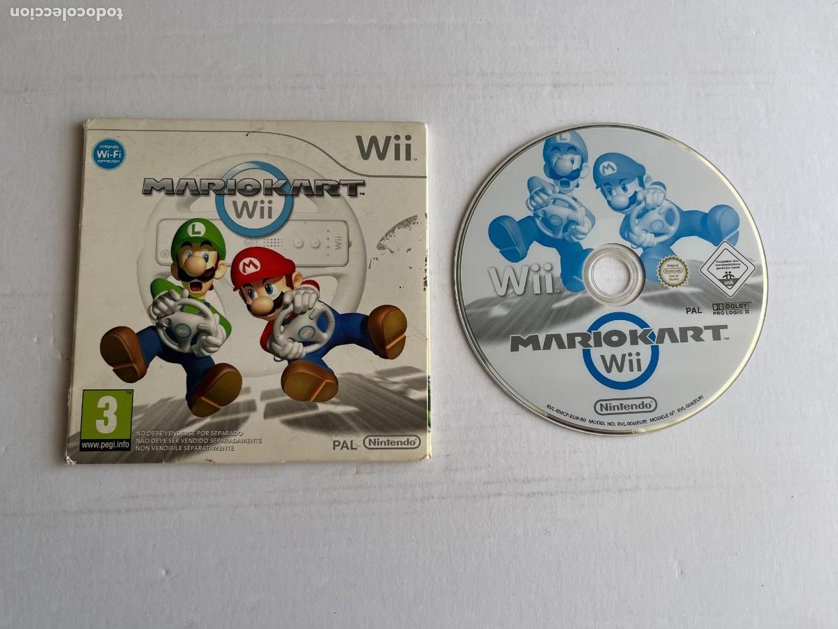 Videojuegos y Consolas: MARIO KART WII CAJA CARTON FINA NINTENDO WII KREATEN