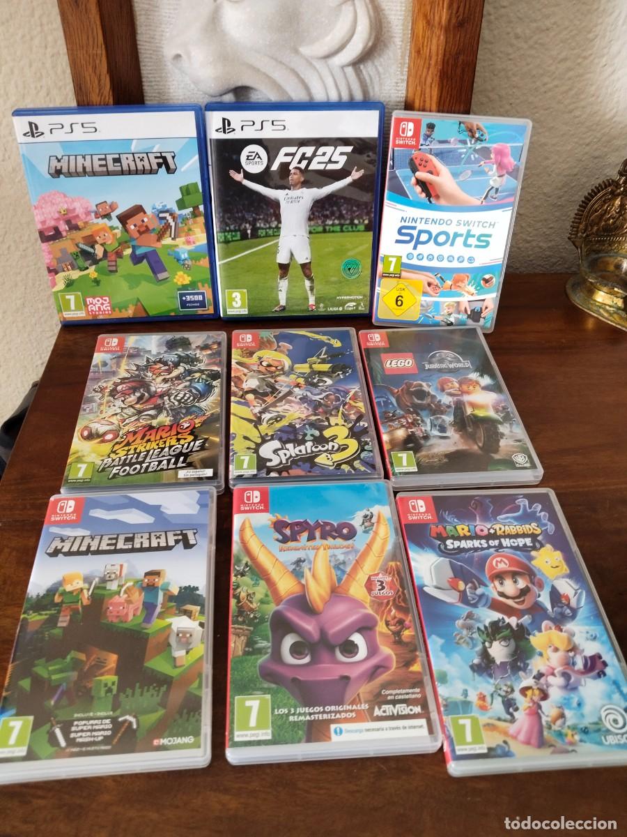 Videojuegos y Consolas: 9 car&aacute;tulas vac&iacute;as V&iacute;deojuegos Nintendo Switch y PS.