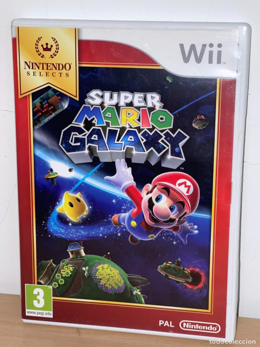 Video Games and Consoles: Nintendo Wii juego Super Mario Galaxy PAL Castellano a&ntilde;o 2011 Nintendo Selects
