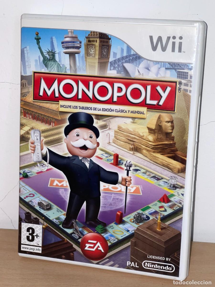 Videojuegos y Consolas: Nintendo Wii juego Monopoly EA PAL Castellano a&ntilde;o 2008 hasbro Incluye tableros Cl&aacute;sico y Mundial