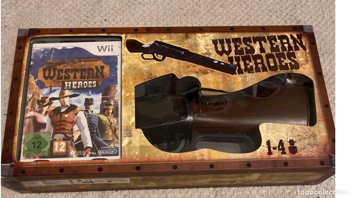 Videojuegos y Consolas: Nintendo Wii Western Heroes - juego m&aacute;s accesorio rifle