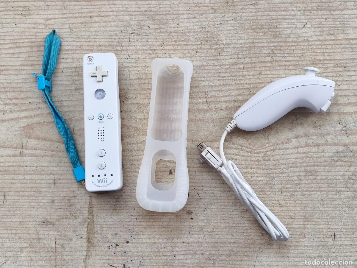 Videojuegos y Consolas: Mando Wii Mote Wii MotionPlus Inside + Nunchuk + Funda De Silicona Original