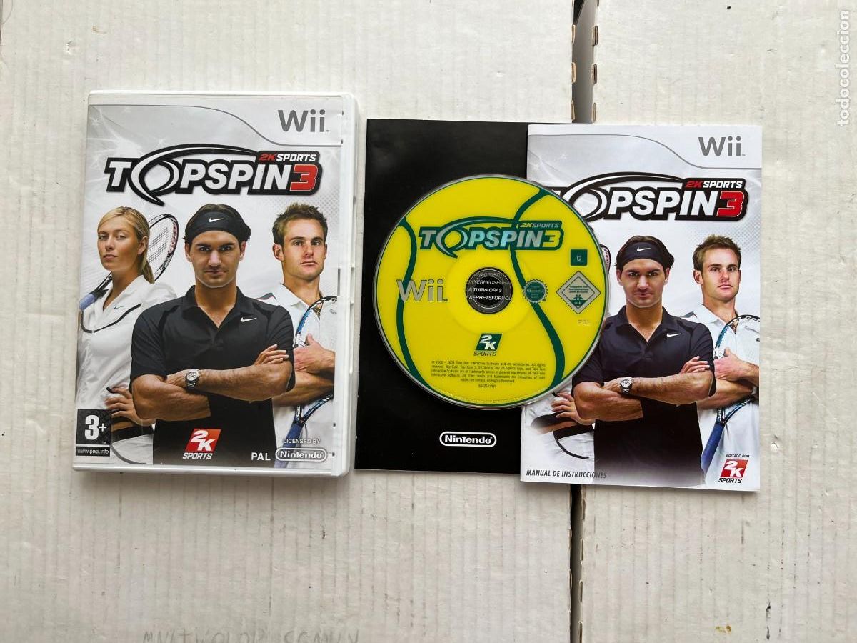 Videojuegos y Consolas: TOP SPIN 3 TENNIS TENIS2K SPORTS - NINTENDO WII KREATEN