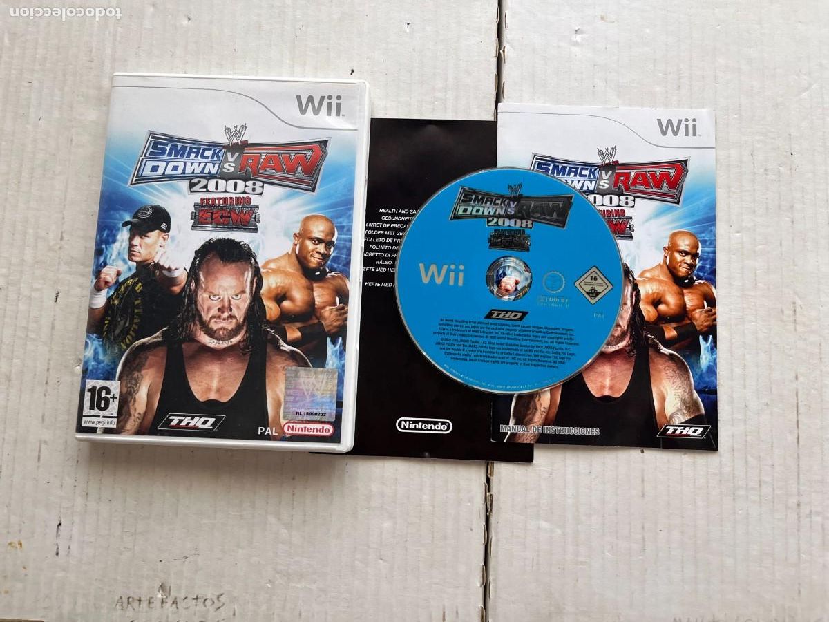 Videojuegos y Consolas: SMACKDOWN VS RAW 2008 WWE - NINTENDO WII KREATEN
