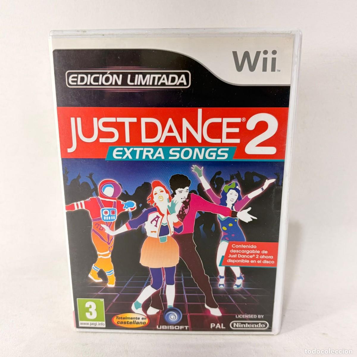 Videojogos e Consolas: VIDEOJUEGO NINTENDO WII - JUST DANCE 2 EXTRA SONGS - EDICI&Oacute;N LIMITADA + CAJA + INSTRUCCIONES