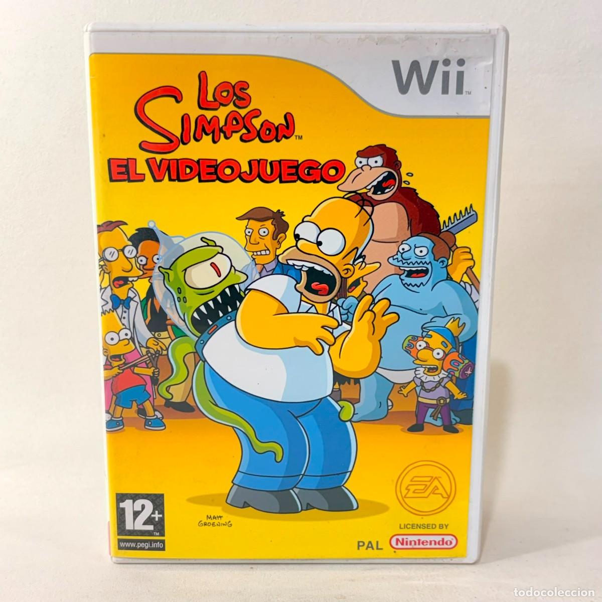 Video Games and Consoles: VIDEOJUEGO NINTENDO WII - LOS SIMPSON EL VIDEOJUEGO + CAJA + INSTRUCCIONES