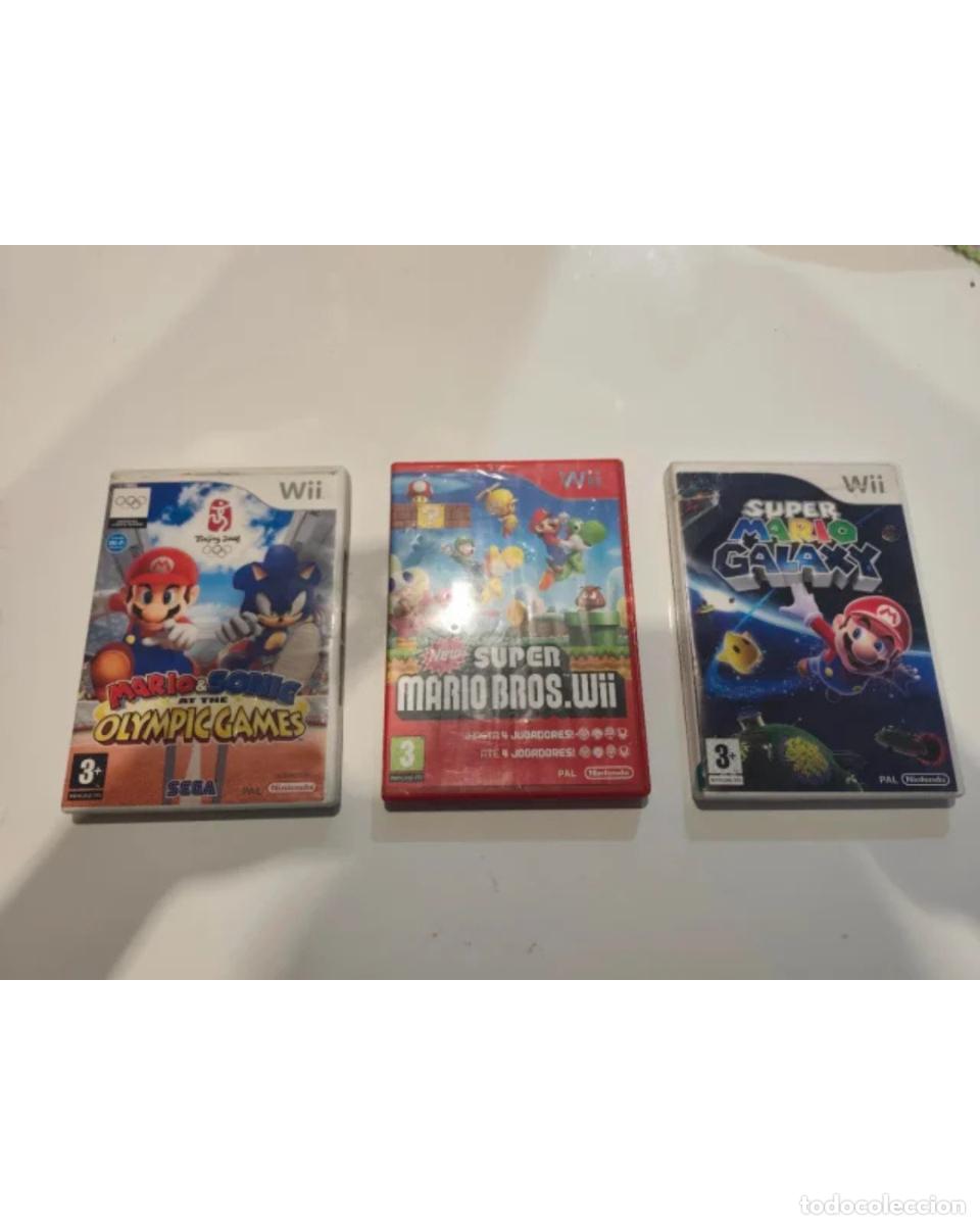 Videojuegos y consolas: Lote Juegos Wii Mario