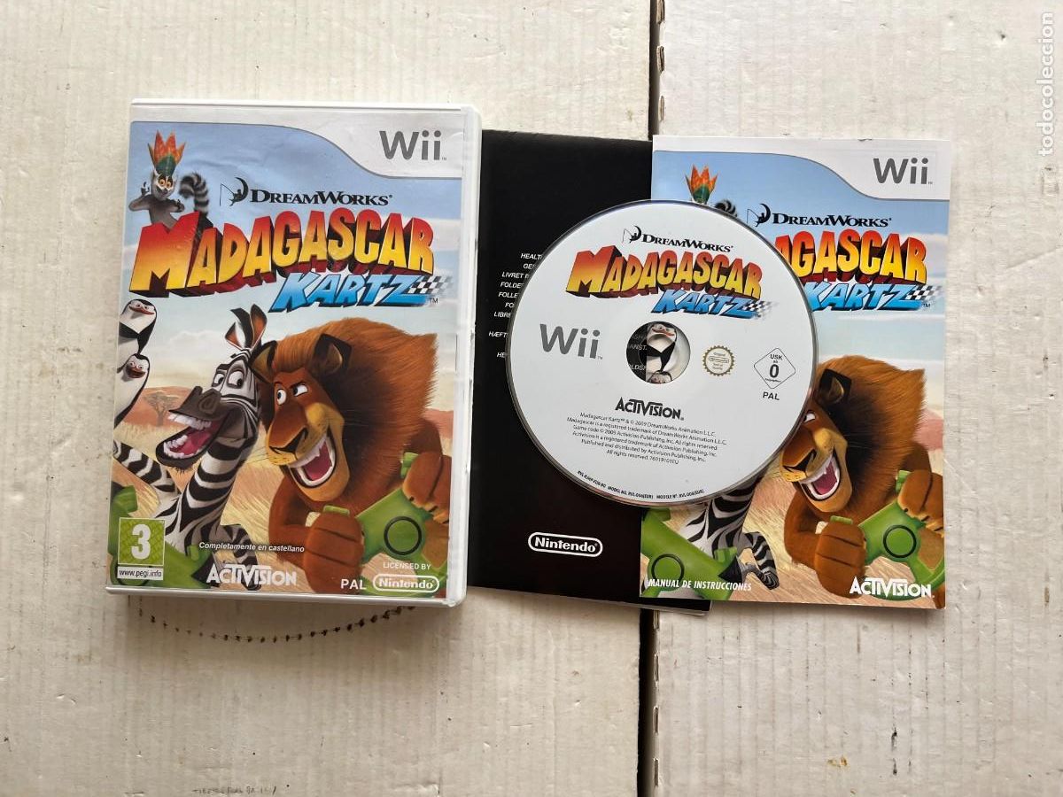 Videojuegos y consolas: MADAGASCAR KARTZ DREAMWORKS RACING RACER - NINTENDO WII KREATEN