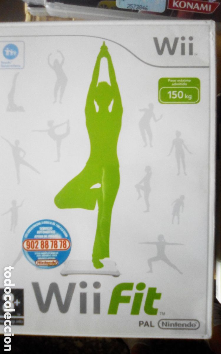 Videojuegos y consolas: Caja vac&iacute;a Wii del juego Fit. A&ntilde;o 2008.