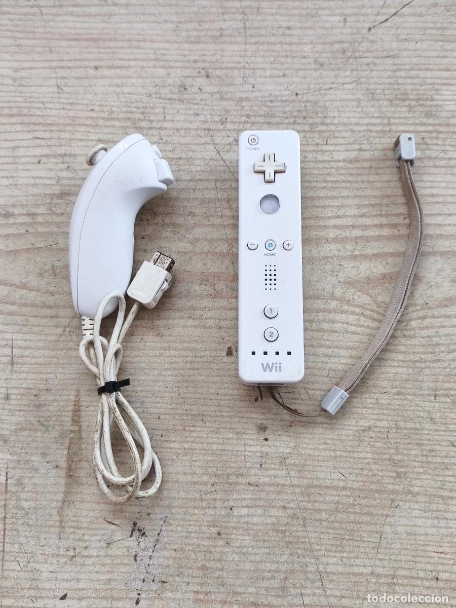 Videojuegos y consolas: Mando Wii Mote + Nunchuk Original