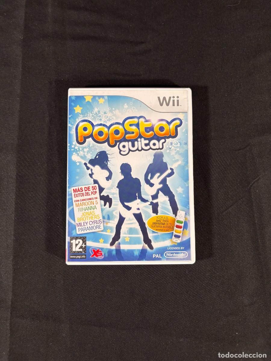 Videojuegos y consolas: PopStar Guitar Nintendo Wii PAL Espa&ntilde;a Completo con Manual - XS Games