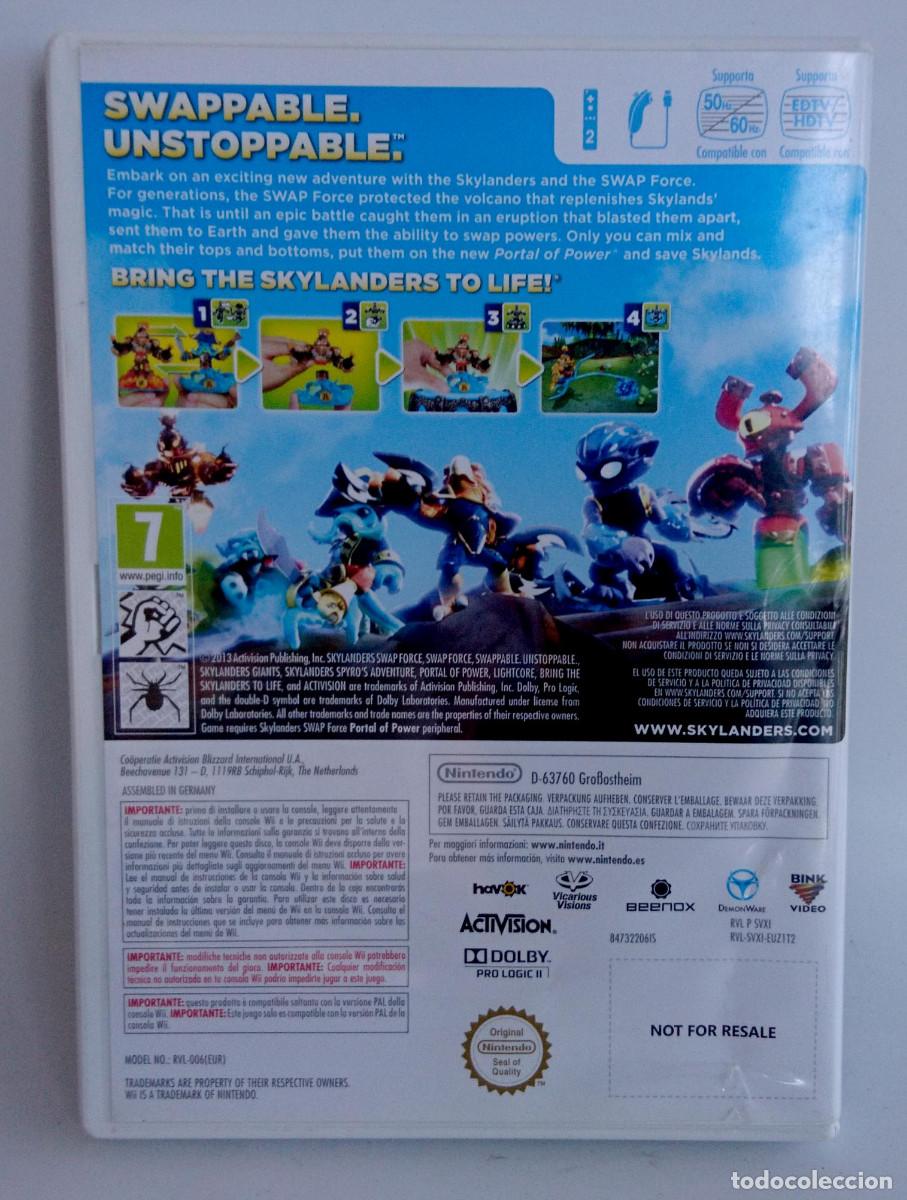 Videojuegos y consolas: SKYLANDERS SWAP FORCE PARA NINTENDO WII - Foto 2