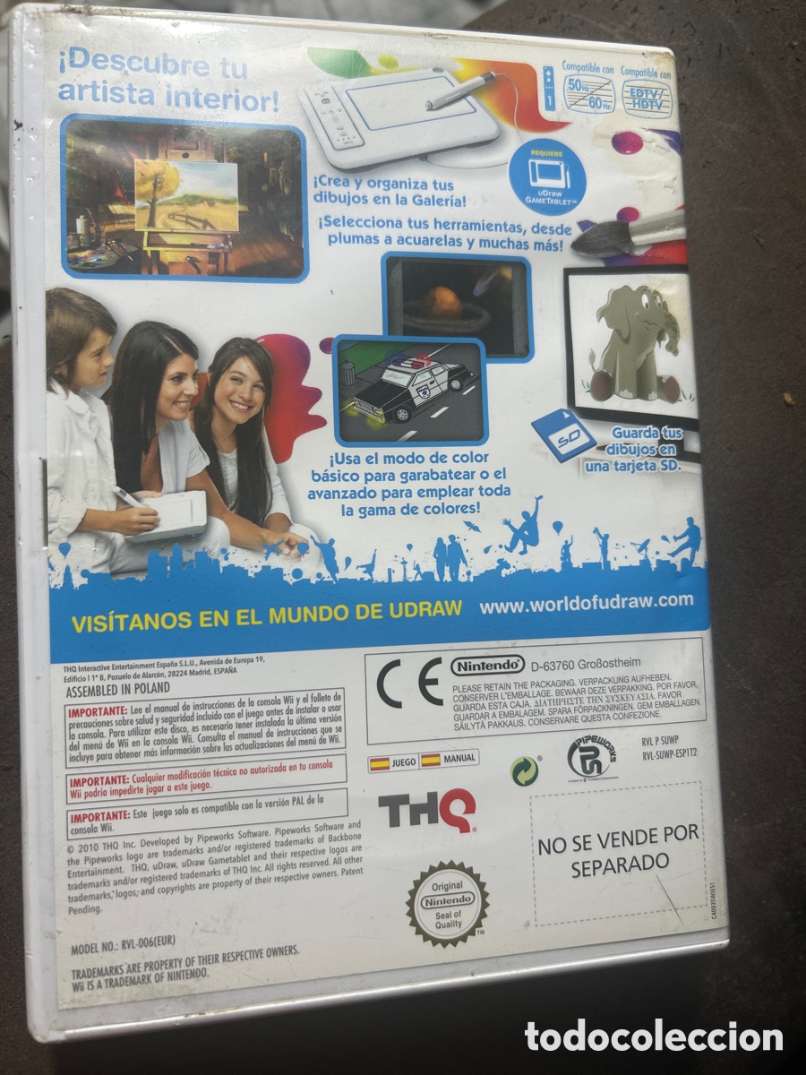 Videojuegos y consolas: U draw studio juego wii - Foto 4