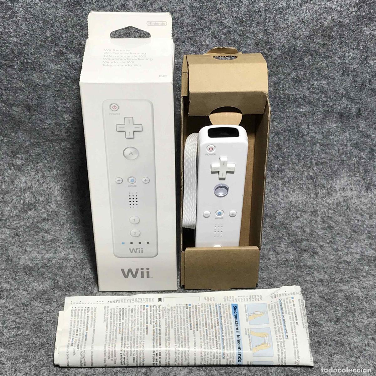 Videojuegos y consolas: WII REMOTE BLANCO CON CAJA NINTENDO
