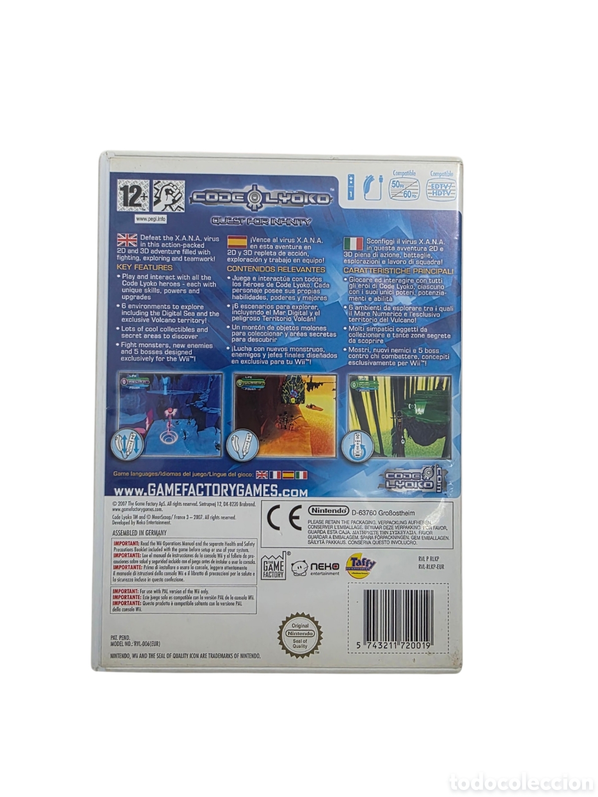 Videojuegos y consolas: WII Code Lyoko Quest For Infinity Videojuego - Foto 3