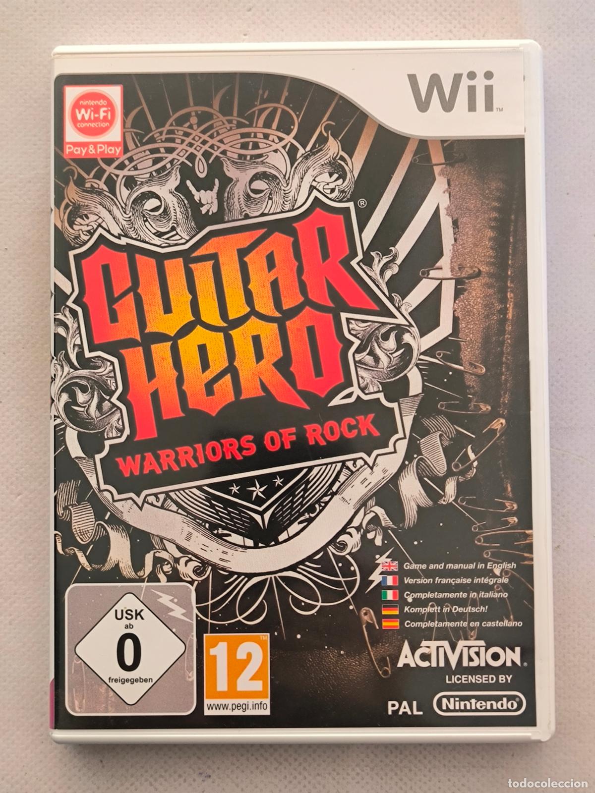 Video Games and Consoles: WII GUITAR HERO - WARRIORS OF ROCK - COMPLETO - NINTENDO - PAL (9J)