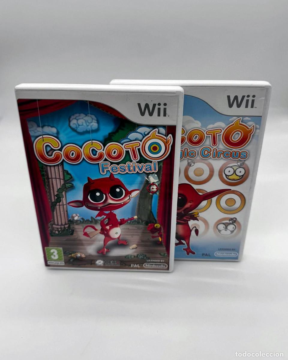 Videojuegos y consolas: Lote Cocoto Festival + Cocoto Magic Circus Nintendo Wii Neko Casual Edici&oacute;n Francesa PAL