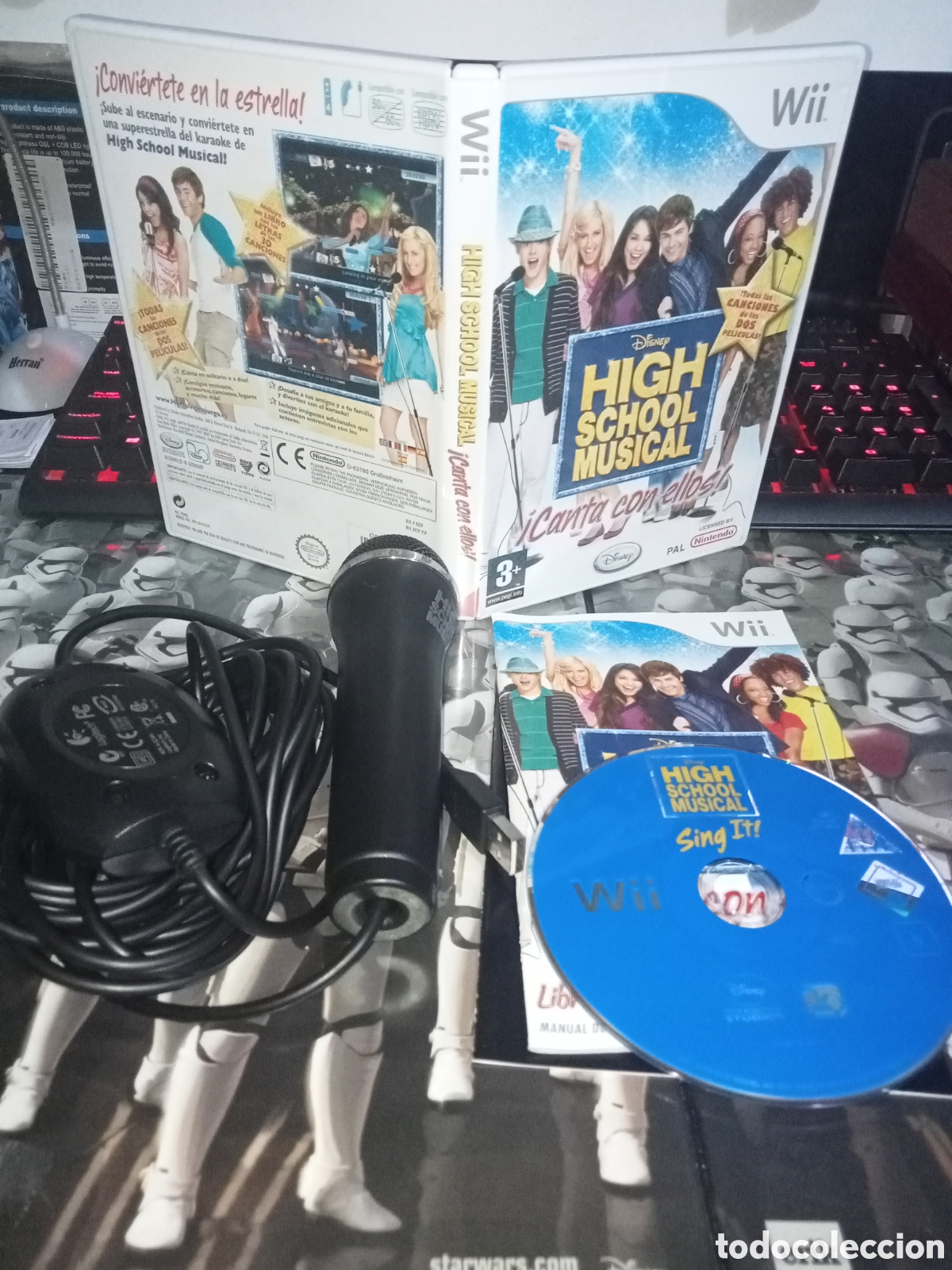Videojuegos y consolas: High school musical sing It Wii con micr&oacute;fono incluido
