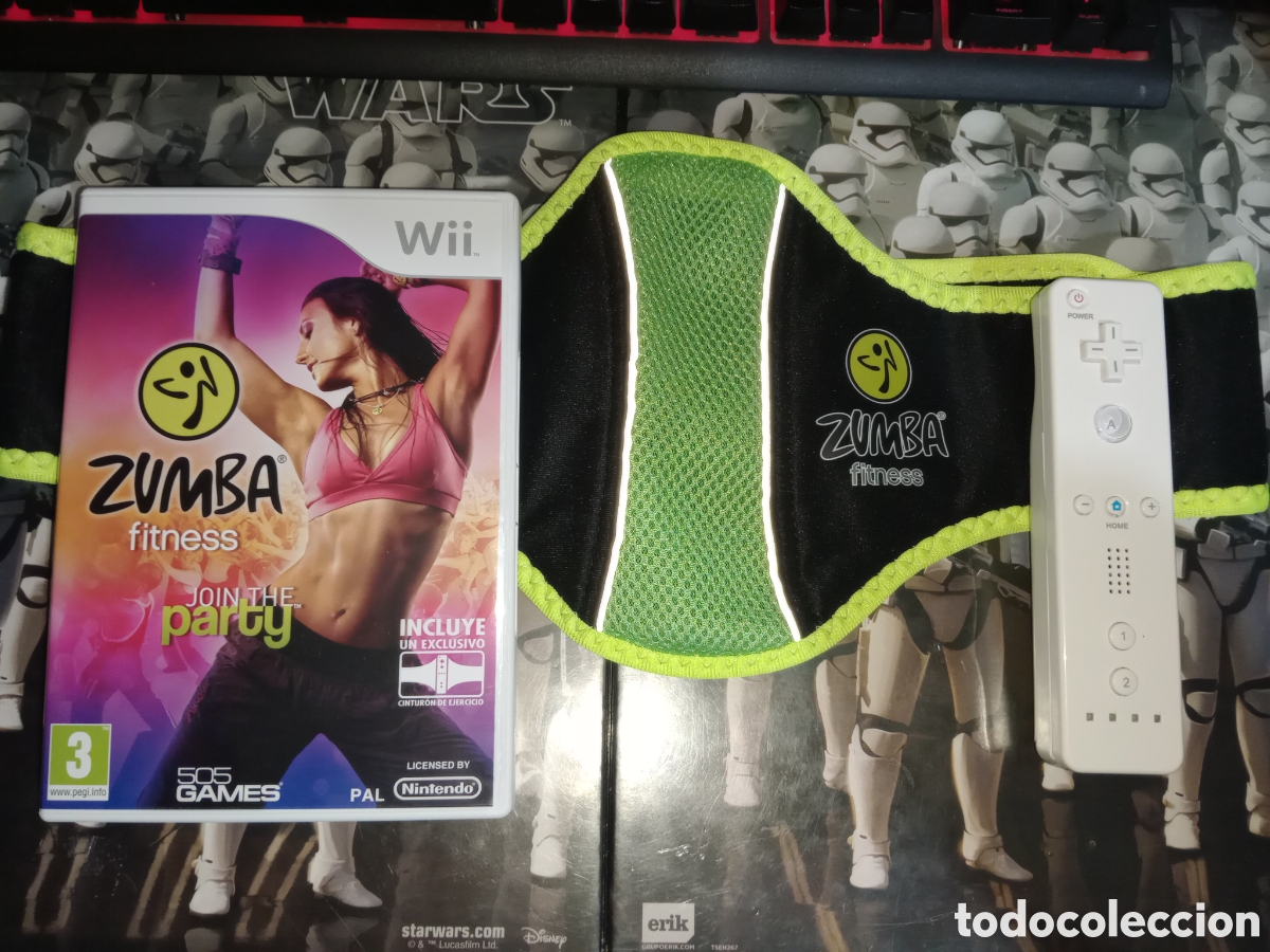 Videojuegos y consolas: Zumba fitness con cintur&oacute;n de ejercicio y mando compatible con Wii