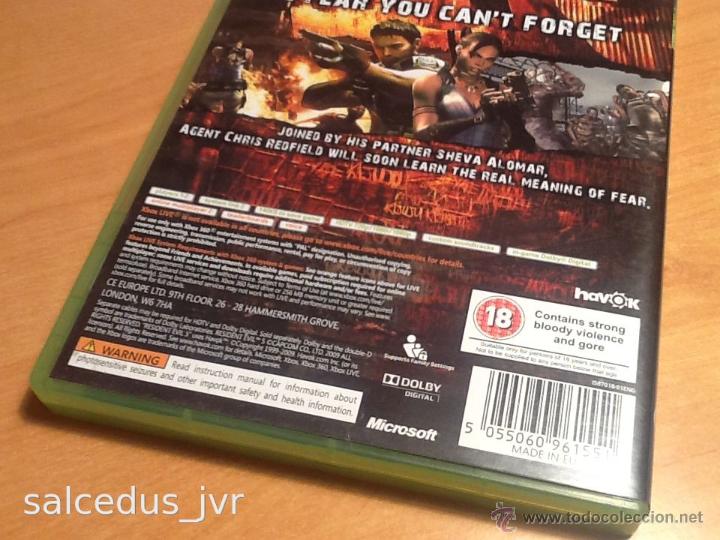 Videojuegos y consolas: Resident Evil 5 para la Microsoft XBOX 360 PAL Completo - Foto 3