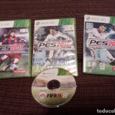 Videojuegos y Consolas: LOTE,PRO EVOLUTION SOCCER PES 2011-2012-2013 Y FIFA 15 - XBOX 360 ,RONALDO,MESSI.