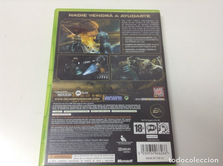 Videojuegos y consolas: DEAD SPACE . Microsoft Xbox 360 - Foto 2