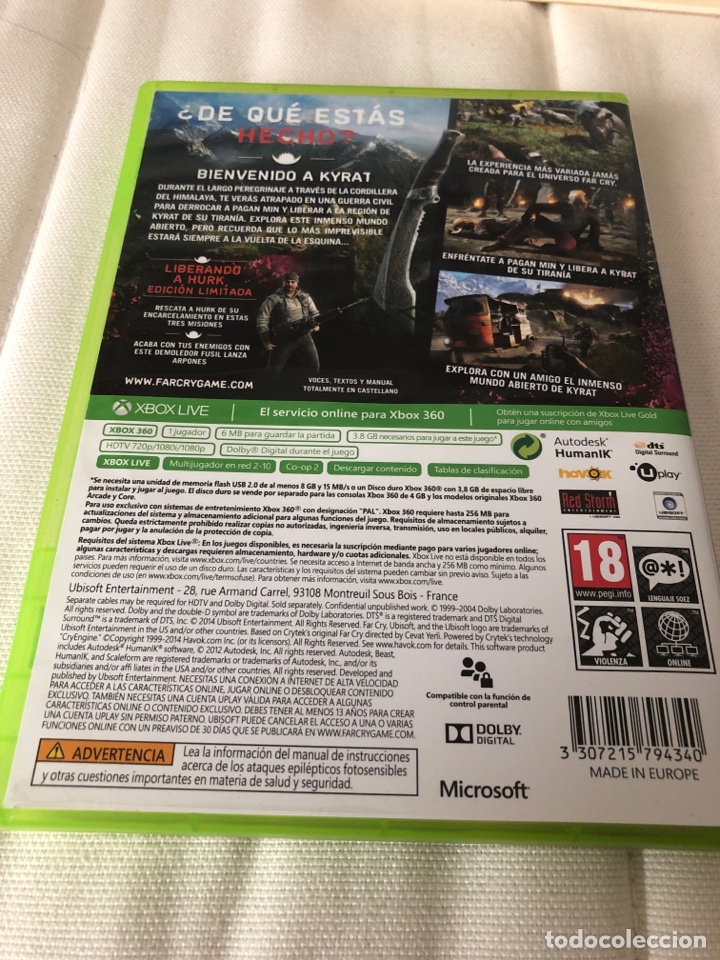 Videojuegos y consolas: Farcry4 edici&oacute;n limitada Xbox 360 - Foto 2