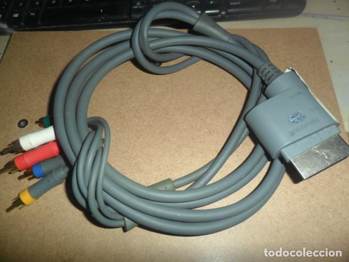 Videojuegos y consolas: CABLE ORIGINAL MICROSOFT XBOX 360 AV-RCA HDTV - Foto 1