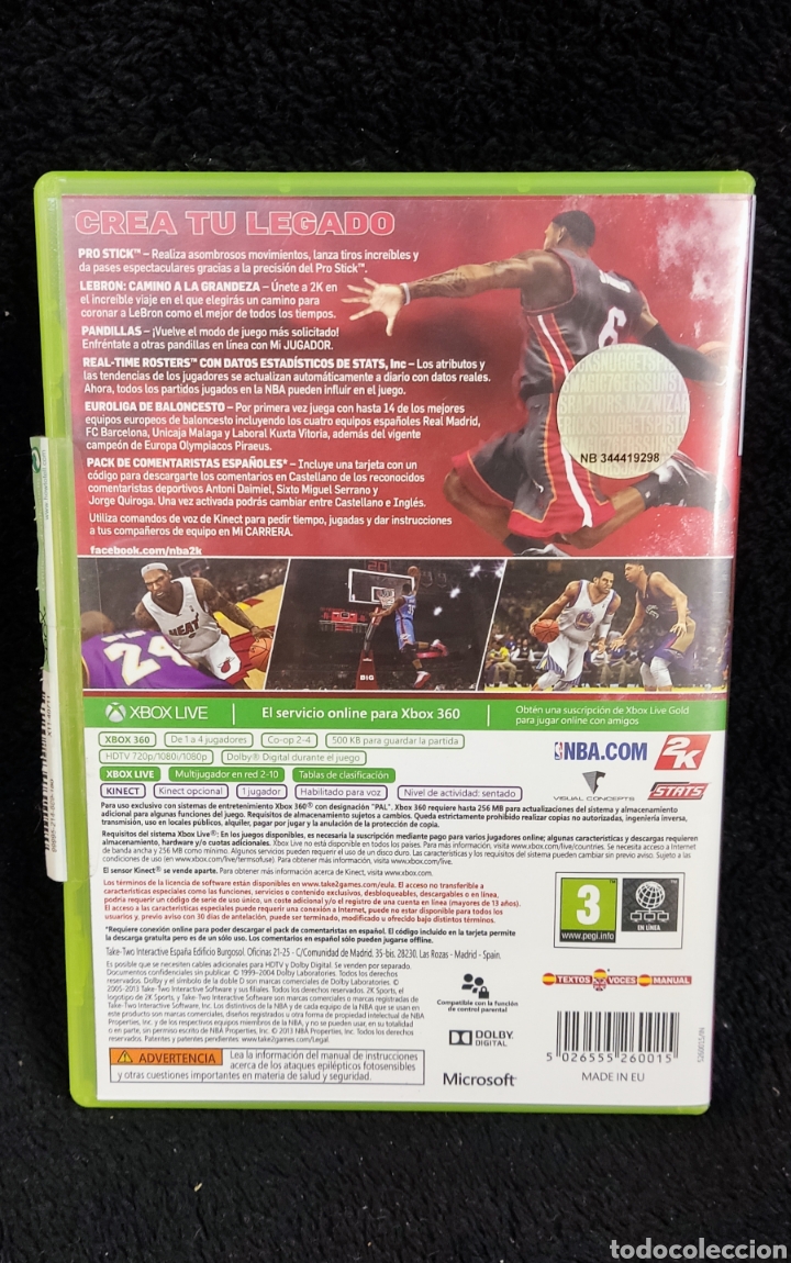 Videojuegos y consolas: Xbox 360 NBA 2k14 - Foto 3