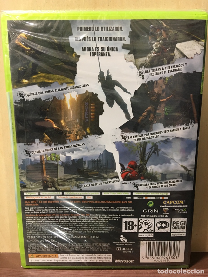 Videojuegos y consolas: Bionic Commando - X360 (Nuevo - Precintado) - Foto 2