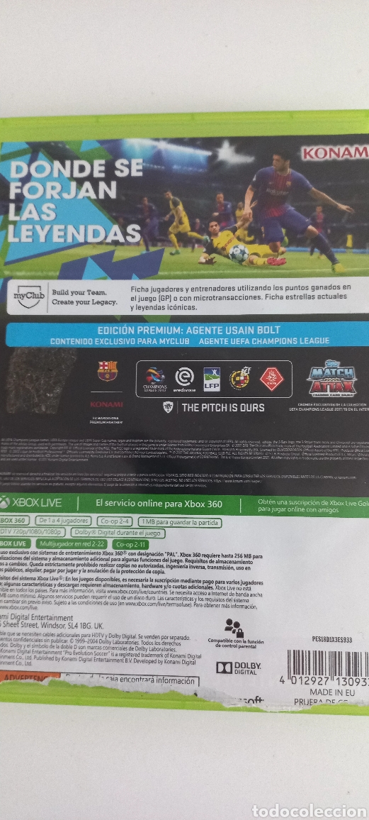 Videojuegos y consolas: Pro evoluci&oacute;n Soccer 2018 - Foto 2