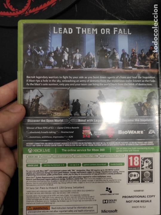 Videojuegos y consolas: INQUISITION. DRAGON AGE. Promo - PAL - Foto 3