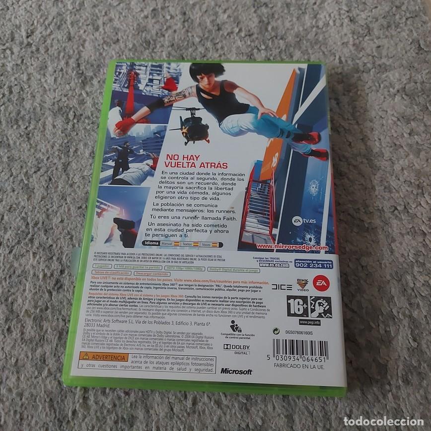 Videojuegos y consolas: XBOX 360 MIRROR&acute;S EDGE ** SEMI-NUEVO ** - Foto 2