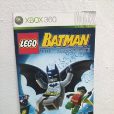 Videojuegos y Consolas: MANUAL JUEGO LEGO BATMAN XBOX 360. Lote 378908744