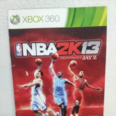Videojuegos y Consolas: MANUAL NBA2K13 XBOX 360. Lote 378912279