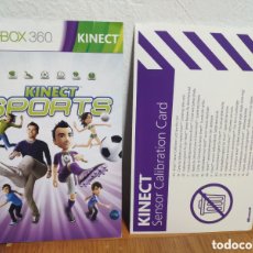 Videojuegos y Consolas: MANUAL XBOX 360 KINECT SPORTS. Lote 378916449