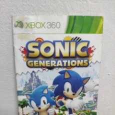 Videojuegos y Consolas: MANUAL SONIC GENERATIONS XBOX 360. Lote 378917529
