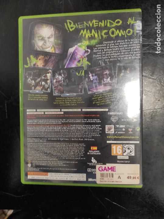 Videojuegos y consolas: BATMAN ARKHAM ASYLUM Xbox 360 PAL ESP - Foto 3