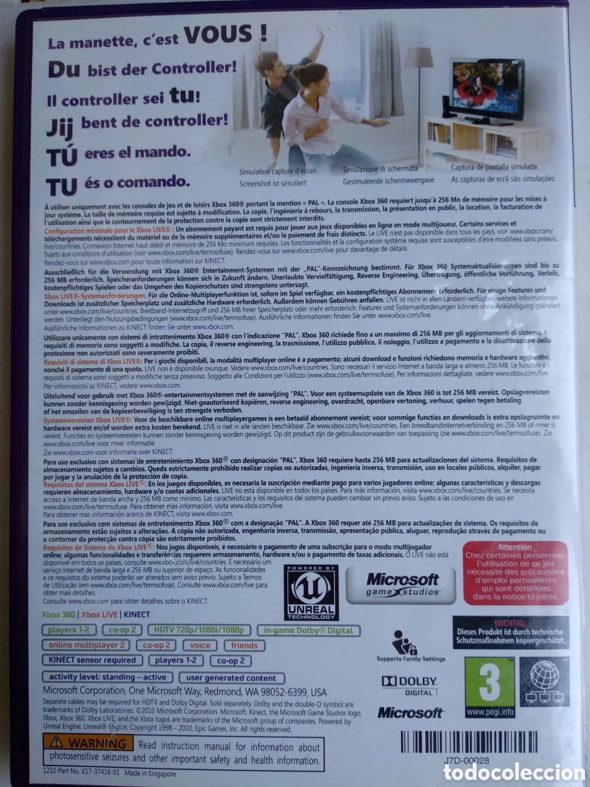 Videojuegos y consolas: *XBOX 360 KINECT ADVENTURES - Foto 2
