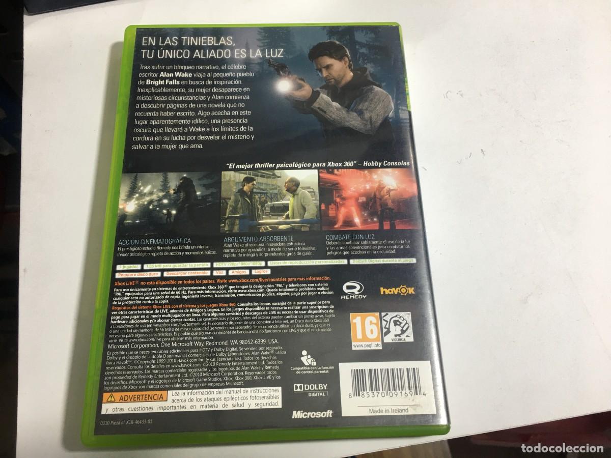 Videojuegos y consolas: ALAN WAKE JUEGO XBOX 360 - Foto 3