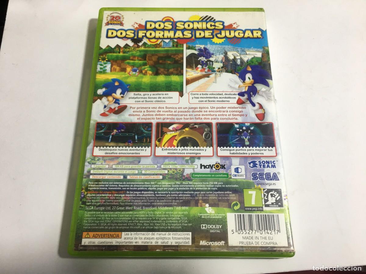 Videojuegos y consolas: SONIC GENERATIONS JUEGO XBOX 360 - Foto 3
