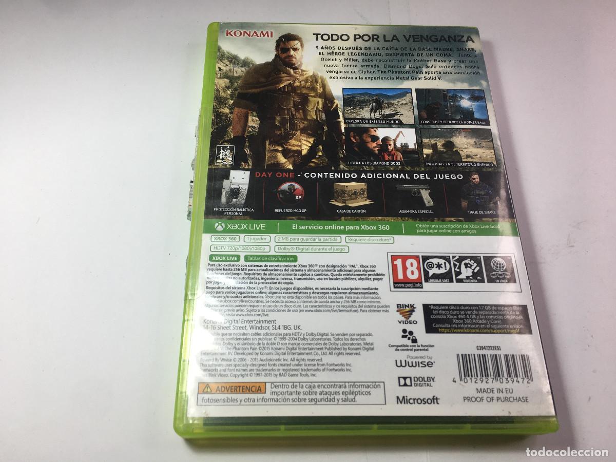 Videojuegos y consolas: METAL GEAR SOLID V THE PHANTOM PAIN - XBOX 360 - Foto 3