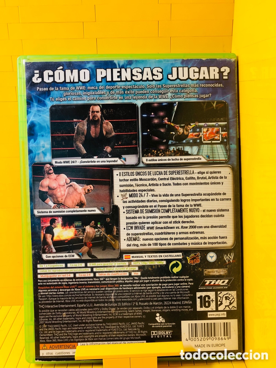 Videojuegos y consolas: JUEGO XBOX 360 ● SMACK DOWN VS RAW ● 2008 - Foto 2