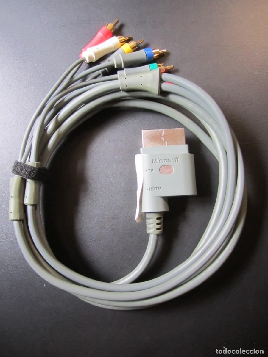 Videojuegos y consolas: Cable de Componentes HD AV Microsoft Xbox 360 Original - Foto 2