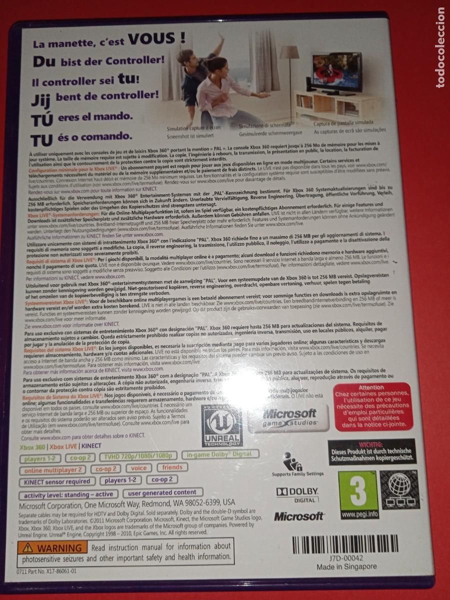 Videojuegos y consolas: JUEGO KINECT ADVENTURES! PARA XBOX 360. - Foto 2