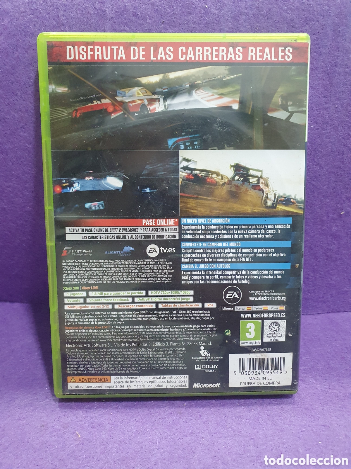 Videojuegos y consolas: Shift 2. Unleashed. XBOX 360. (L42) - Foto 2