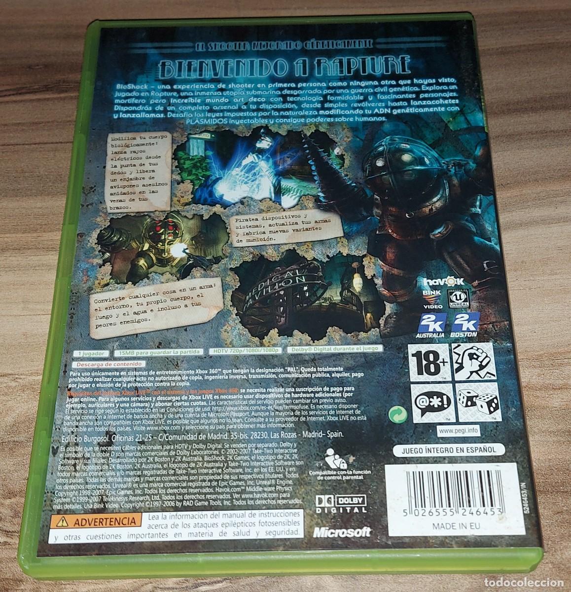 Videojuegos y consolas: BIOSHOCK para XBOX 360 version PAL ESPA&Ntilde;A -COMPLETO - Foto 2