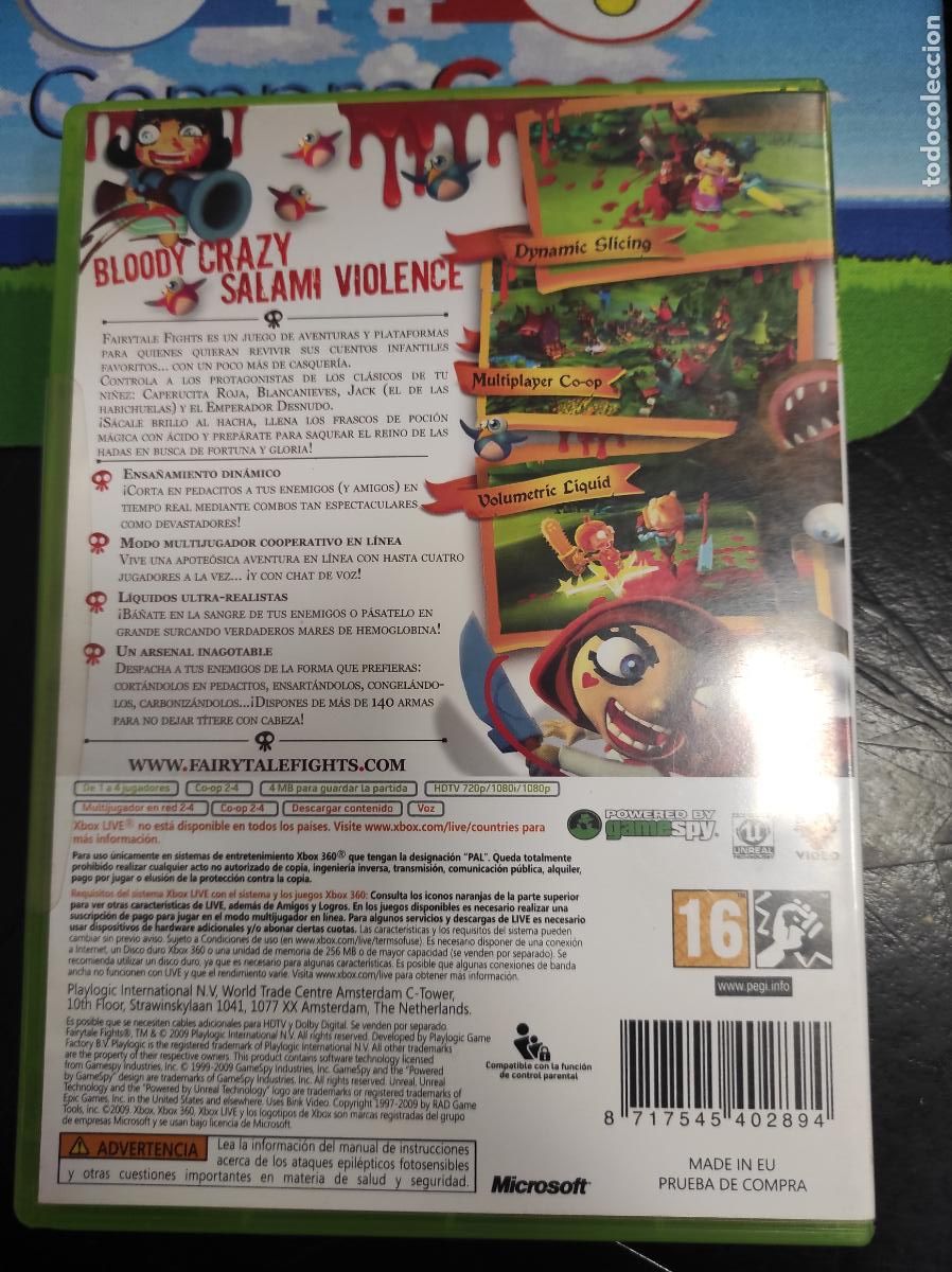Videojuegos y consolas: Fairytale Fights - Xbox 360 microsoft - PAL ESP Completo - Foto 4