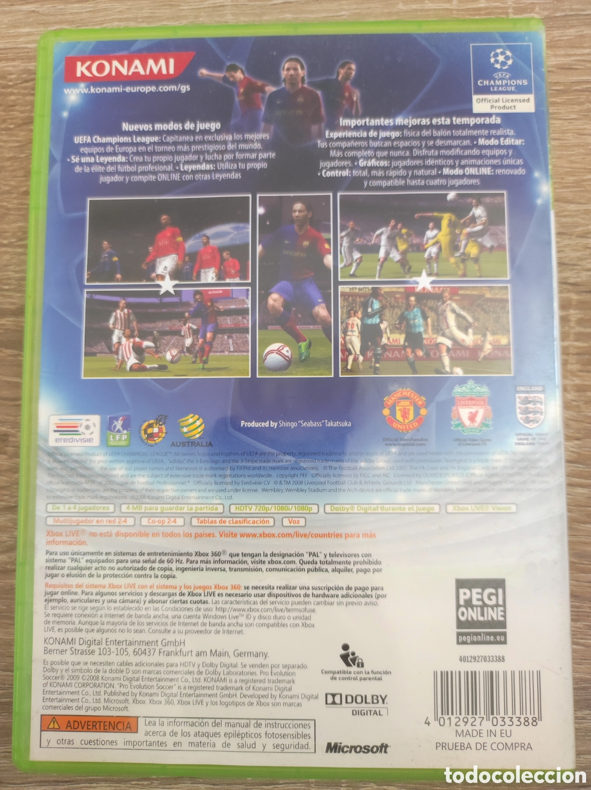 Videojuegos y consolas: pes 2009 - Foto 2